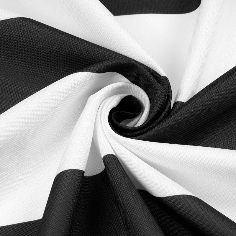 ASPMIZ Black and White Striped Tablecloth for Rectangle Tables, Geometric Stripe Waterproof Table Cloth for Kitchen Dining Room, Polyester Tablecloth Rectangle 60â€ x 84â€ - Image 5